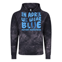 Cloud Black in april we wear blue autism awareness Vintage Hoodie - MaliasSmallBusiness