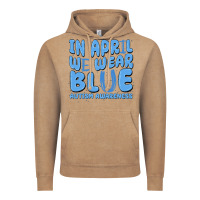 Vintage Coffee in april we wear blue autism awareness Vintage Hoodie - MaliasSmallBusiness
