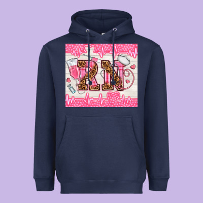 Nurse Rn Heavyweight Hoodie Designed By Tumblerdesignbyshophia