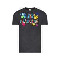 Vintage Black i am ausome Vintage Tee - JahusDesignShop