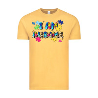 Vintage Mustard i am ausome Vintage Tee - JahusDesignShop