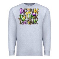 Heather Grey drink drunk drank Premium Sweatshirt - CowGirlArtShop