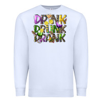White drink drunk drank Premium Sweatshirt - CowGirlArtShop