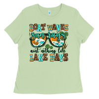 Matcha boat waves sun rays aint nothing like lake days Ladies Tee - AdoDesignShop