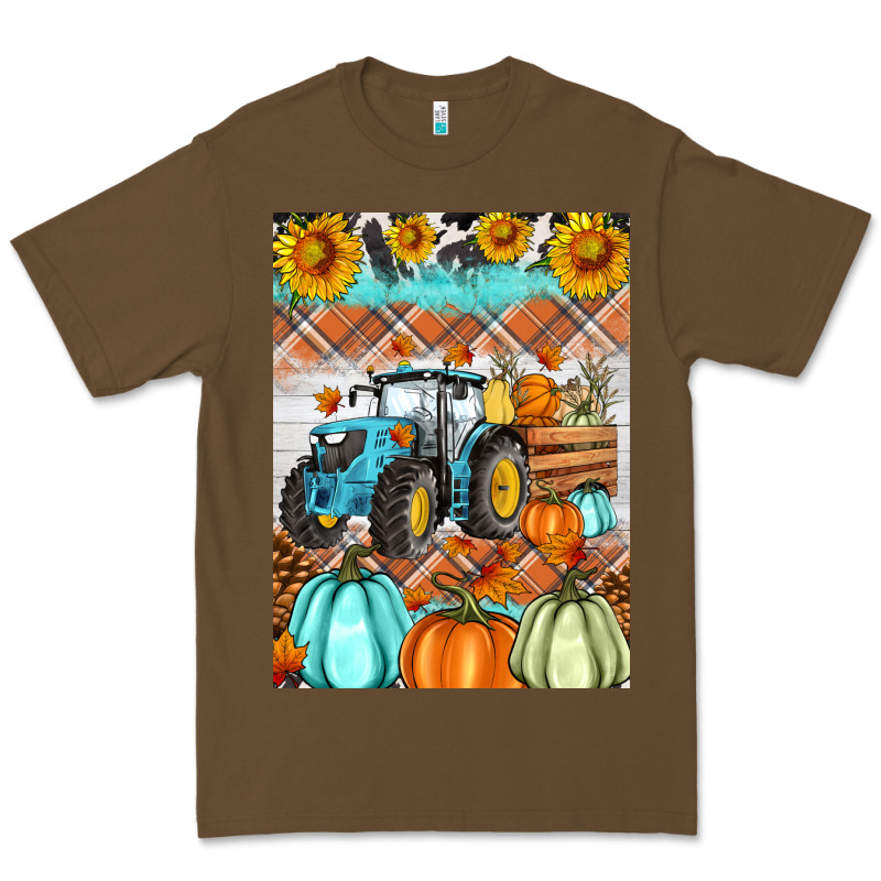 Fall Farm Tractor Air Freshener Premium Tee by Artiststas | Teevron