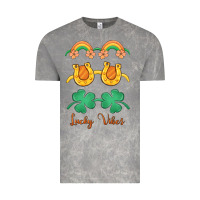 Cloud Rock lucky vibes st. patrick's day Vintage Tee - MaliasSmallBusiness