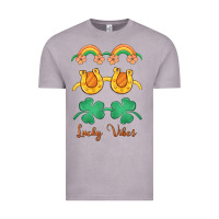Vintage Zinc lucky vibes st. patrick's day Vintage Tee - MaliasSmallBusiness