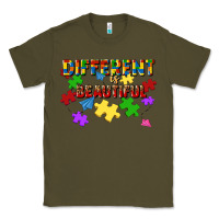 Army Green different is beautiful Classic Tee - JahusDesignShop