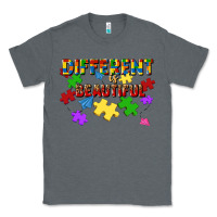 Charcoal Heather different is beautiful Classic Tee - JahusDesignShop