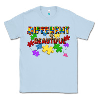 Dusty Blue different is beautiful Classic Tee - JahusDesignShop