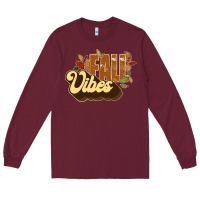 Burgundy fall vibes Long Sleeve Tee - JahusDesignShop