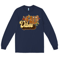 Navy fall vibes Long Sleeve Tee - JahusDesignShop