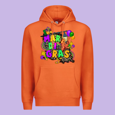 Louisiana Map Mardi Gras Premium Hoodie Designed By Cowgirlartshop