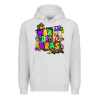 Dove Grey louisiana map mardi gras Premium Hoodie - CowGirlArtShop