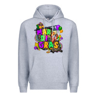 Heather Grey louisiana map mardi gras Premium Hoodie - CowGirlArtShop