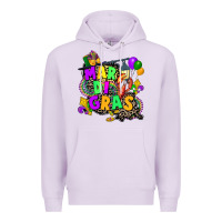 Lilac louisiana map mardi gras Premium Hoodie - CowGirlArtShop