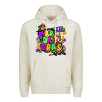 Oatmeal Heather louisiana map mardi gras Premium Hoodie - CowGirlArtShop