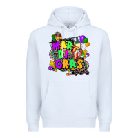 White louisiana map mardi gras Premium Hoodie - CowGirlArtShop