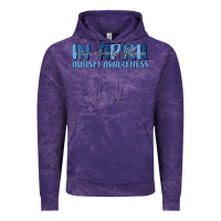 Cloud Purple in april we wear blue autism awareness Vintage Hoodie - MaliasSmallBusiness