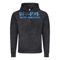 In April We Wear Blue Autism Awareness Vintage Hoodie | Teevron