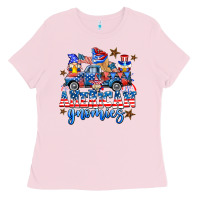 Bubblegum Pink American truck gnomes Ladies Tee - AdoDesignShop