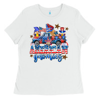 White American truck gnomes Ladies Tee - AdoDesignShop