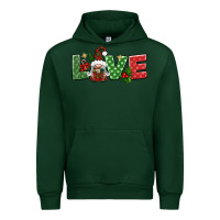 Forest Green love christmas gnome Urban Hoodie - BundleAndBundleShop
