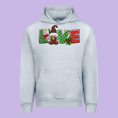 Love Christmas Gnome Urban Hoodie Designed By Bundleandbundleshop