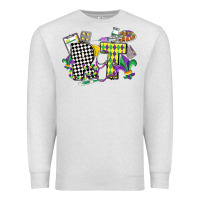 Oatmeal Heather respiratory therapist mardi gras Premium Sweatshirt - CowGirlArtShop