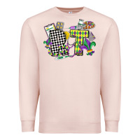 Pale Pink respiratory therapist mardi gras Premium Sweatshirt - CowGirlArtShop
