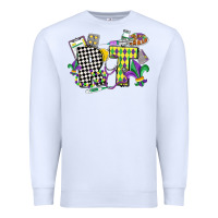 White respiratory therapist mardi gras Premium Sweatshirt - CowGirlArtShop