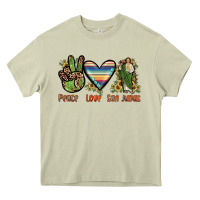 Mossy peace love san judas Heavy Core Tee - JahusDesignShop