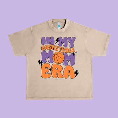 In My Basketball Mom Era Urban Heavy Tee Designed By Maliassmallbusiness
