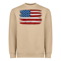 Mushroom american flag distressed background Heavyweight Sweatshirt - MaliasSmallBusiness