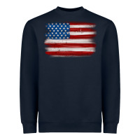 Navy american flag distressed background Heavyweight Sweatshirt - MaliasSmallBusiness