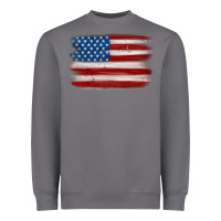 Storm american flag distressed background Heavyweight Sweatshirt - MaliasSmallBusiness