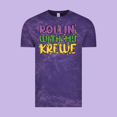 Rollin With My Krewe Vintage Tee Designed By Maliassmallbusiness