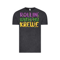 Vintage Black rollin with my krewe Vintage Tee - MaliasSmallBusiness