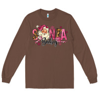 Chestnut Santa Baby Pink Christmas Long Sleeve Tee - MaliasSmallBusiness