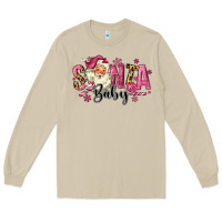 Mushroom Santa Baby Pink Christmas Long Sleeve Tee - MaliasSmallBusiness