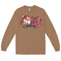 Toasted Coconut Santa Baby Pink Christmas Long Sleeve Tee - MaliasSmallBusiness