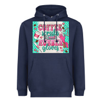 Navy coffee scrubs and rubber gloves Heavyweight Hoodie - TumblerDesignByShophia
