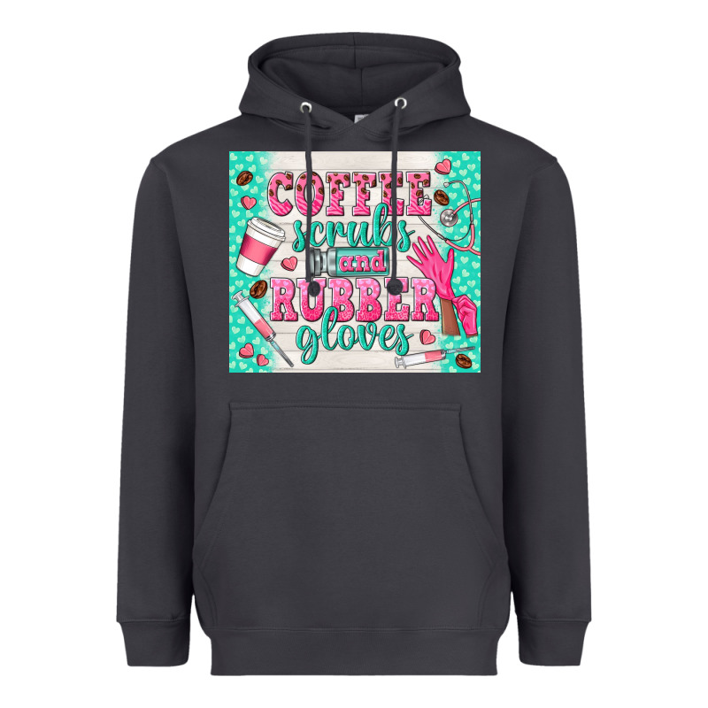 Coffee Scrubs And Rubber Gloves Heavyweight Hoodie by TumblerDesignByShophia | Teevron