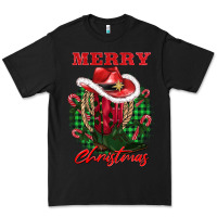 Black merry christmas boots hat rope Premium Tee - AdoDesignShop