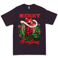 Plum merry christmas boots hat rope Premium Tee - AdoDesignShop