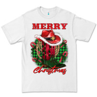 White merry christmas boots hat rope Premium Tee - AdoDesignShop