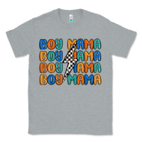 Heather Grey boy mama lightning bolt Classic Tee - MaliasSmallBusiness