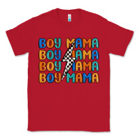 Red boy mama lightning bolt Classic Tee - MaliasSmallBusiness