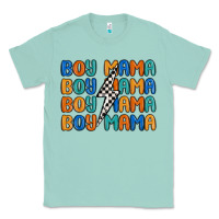 Seafoam boy mama lightning bolt Classic Tee - MaliasSmallBusiness