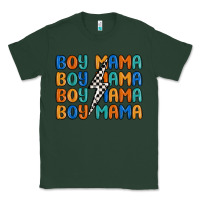 Sports Green boy mama lightning bolt Classic Tee - MaliasSmallBusiness